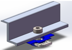 Aluminum End Clip for C chanel rail