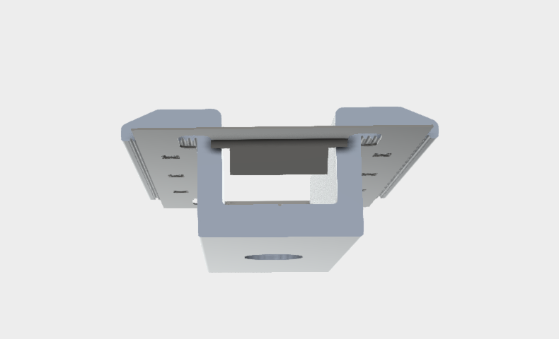 Aluminum Mid Clip with Grounding Washer